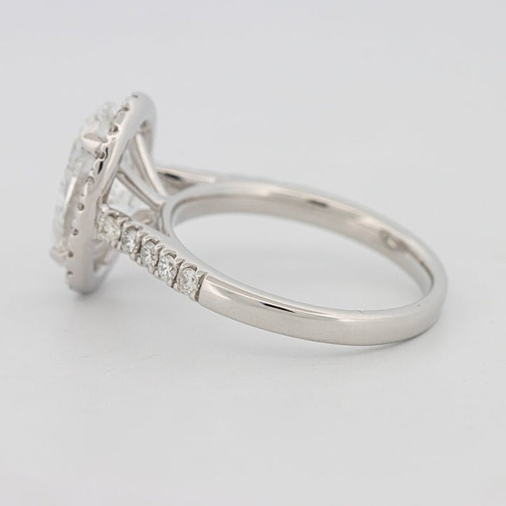 3 CT Oval Cut Halo Pavé Solitaire (LG) - ZIZOV DIAMONDS