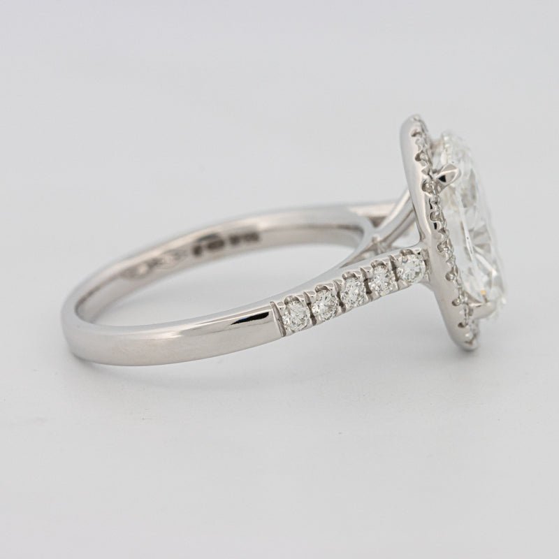 3 CT Oval Cut Halo Pavé Solitaire (LG) - ZIZOV DIAMONDS