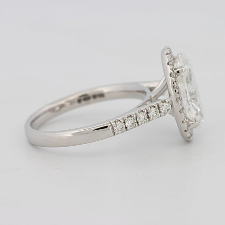 3 CT Oval Cut Halo Pavé Solitaire (LG) - ZIZOV DIAMONDS