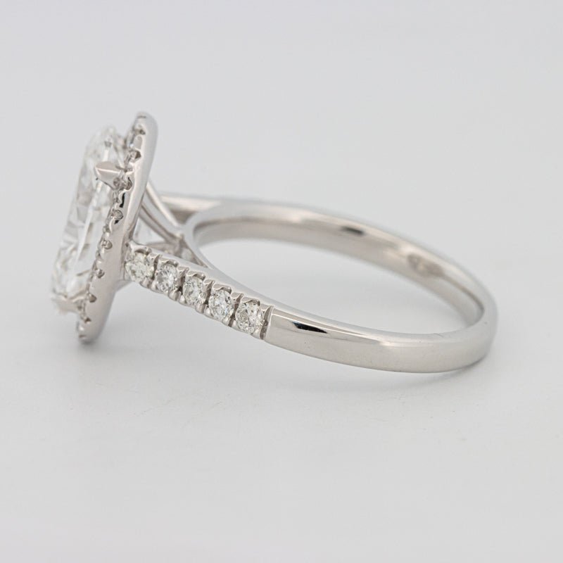 3 CT Oval Cut Halo Pavé Solitaire (LG) - ZIZOV DIAMONDS