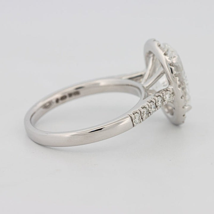 3 CT Oval Cut Halo Pavé Solitaire (LG) - ZIZOV DIAMONDS