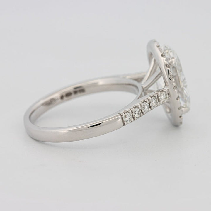 3 CT Oval Cut Halo Pavé Solitaire (LG) - ZIZOV DIAMONDS