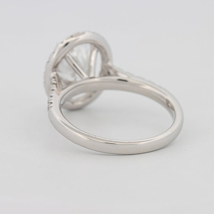 3 CT Oval Cut Halo Pavé Solitaire (LG) - ZIZOV DIAMONDS