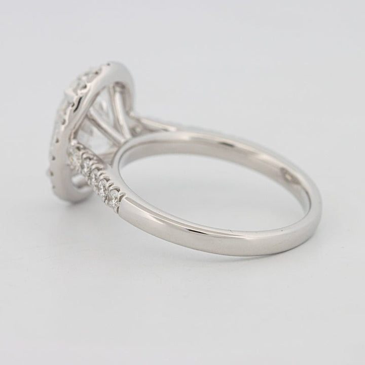 3 CT Oval Cut Halo Pavé Solitaire (LG) - ZIZOV DIAMONDS