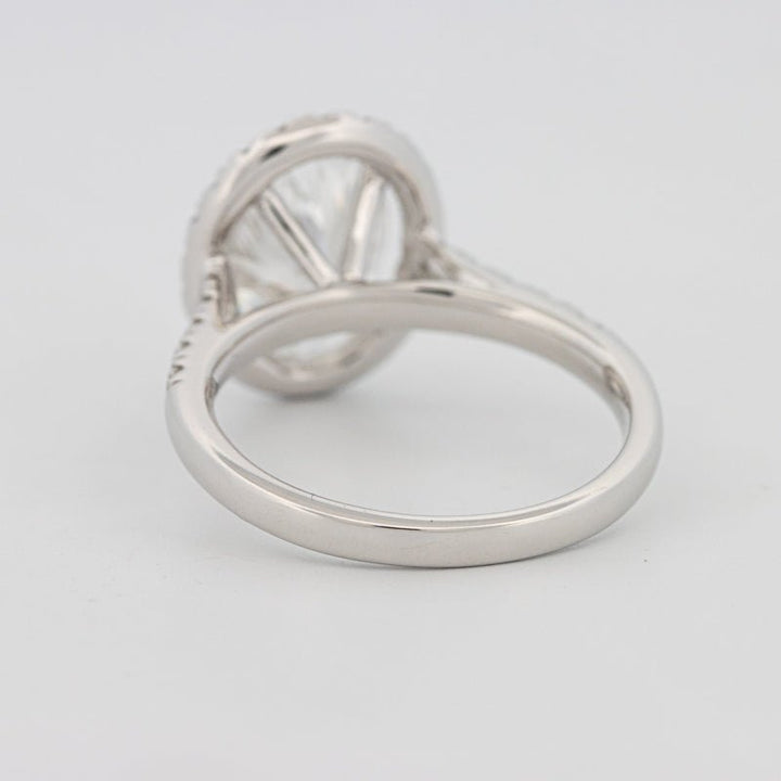 3 CT Oval Cut Halo Pavé Solitaire (LG) - ZIZOV DIAMONDS