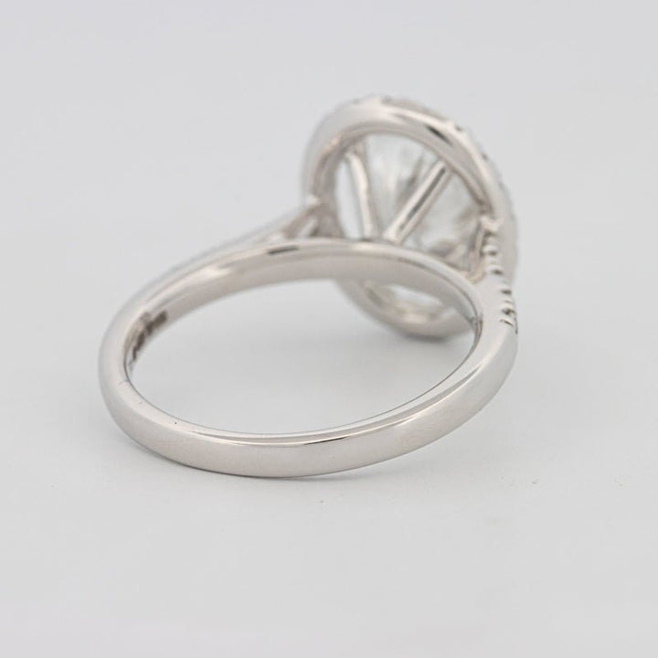 3 CT Oval Cut Halo Pavé Solitaire (LG) - ZIZOV DIAMONDS