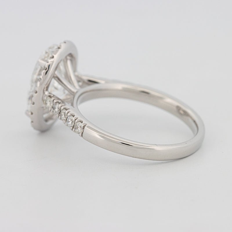 3 CT Oval Cut Halo Pavé Solitaire (LG) - ZIZOV DIAMONDS