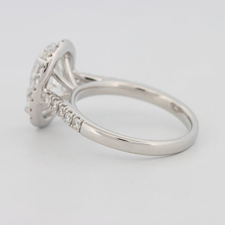 3 CT Oval Cut Halo Pavé Solitaire (LG) - ZIZOV DIAMONDS