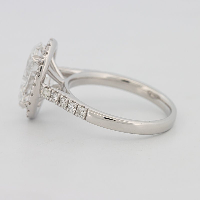 3 CT Oval Cut Halo Pavé Solitaire (LG) - ZIZOV DIAMONDS