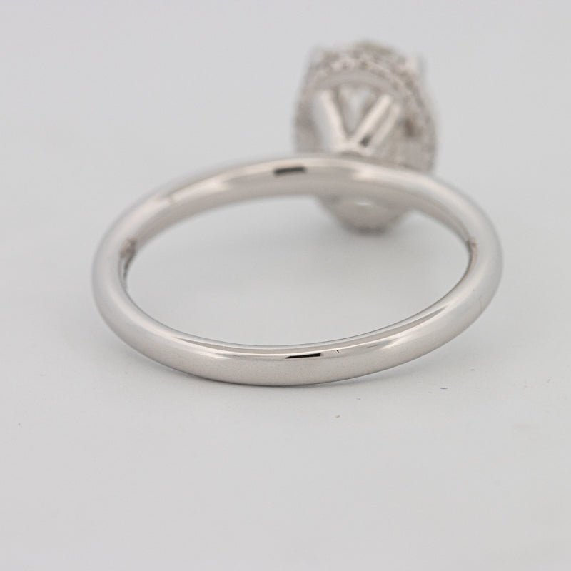 3 CT Oval Cut Under - Halo Solitaire (LG) - ZIZOV DIAMONDS