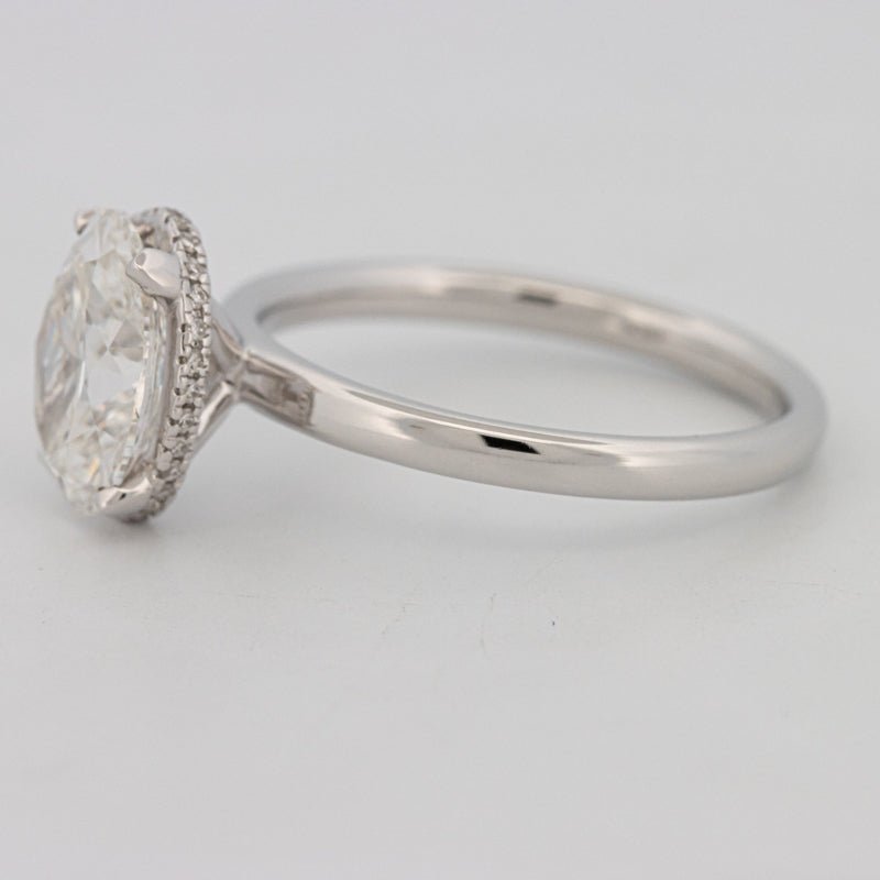 3 CT Oval Cut Under - Halo Solitaire (LG) - ZIZOV DIAMONDS