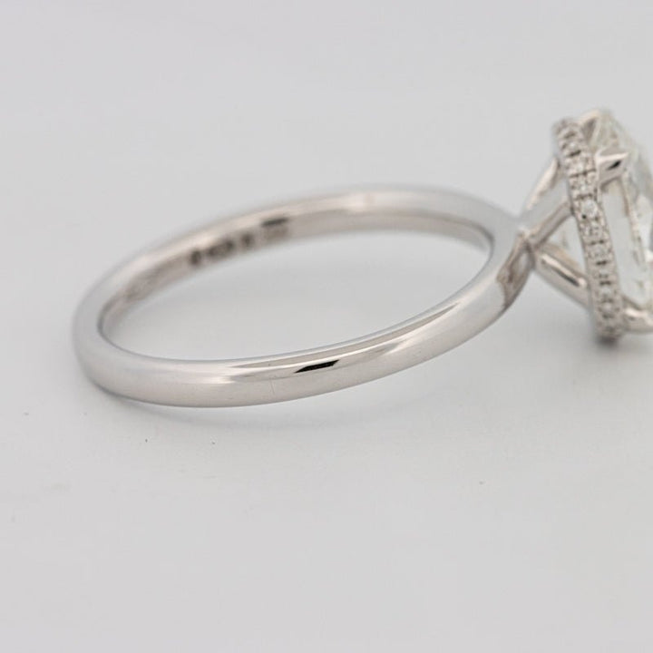 3 CT Oval Cut Under - Halo Solitaire (LG) - ZIZOV DIAMONDS