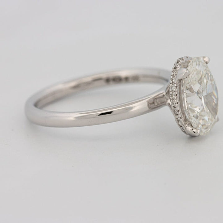 3 CT Oval Cut Under - Halo Solitaire (LG) - ZIZOV DIAMONDS