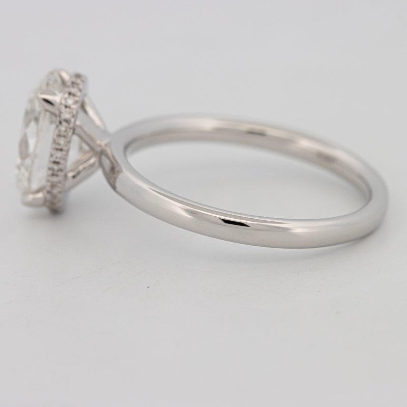 3 CT Oval Cut Under - Halo Solitaire (LG) - ZIZOV DIAMONDS