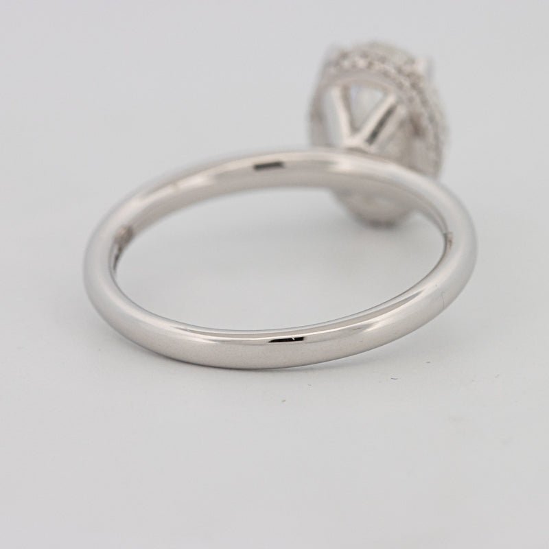 3 CT Oval Cut Under - Halo Solitaire (LG) - ZIZOV DIAMONDS