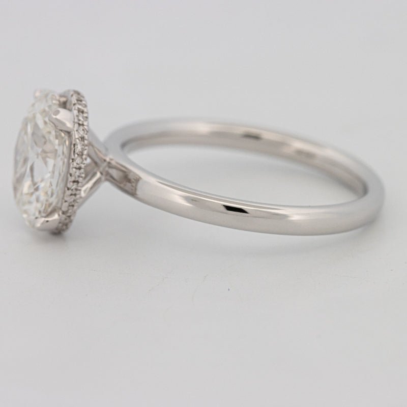 3 CT Oval Cut Under - Halo Solitaire (LG) - ZIZOV DIAMONDS