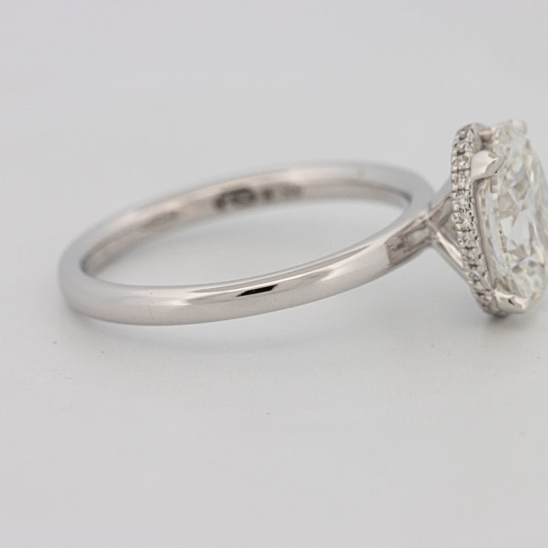 3 CT Oval Cut Under - Halo Solitaire (LG) - ZIZOV DIAMONDS