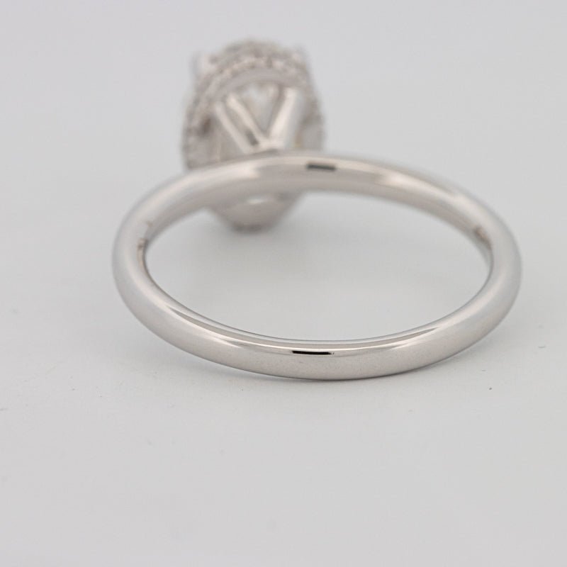 3 CT Oval Cut Under - Halo Solitaire (LG) - ZIZOV DIAMONDS