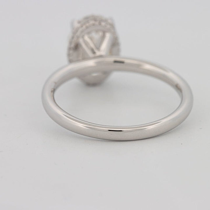 3 CT Oval Cut Under - Halo Solitaire (LG) - ZIZOV DIAMONDS