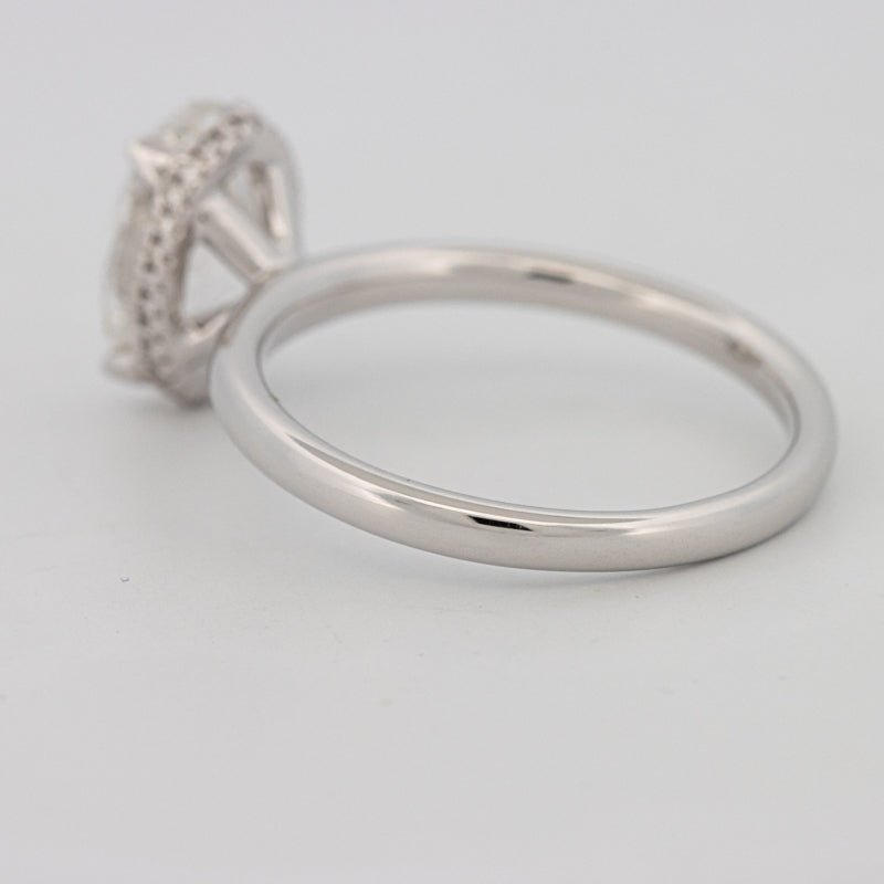 3 CT Oval Cut Under - Halo Solitaire (LG) - ZIZOV DIAMONDS