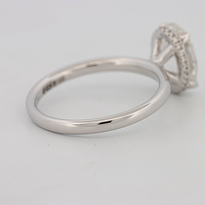 3 CT Oval Cut Under - Halo Solitaire (LG) - ZIZOV DIAMONDS