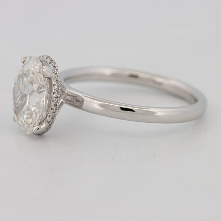 3 CT Oval Cut Under - Halo Solitaire (LG) - ZIZOV DIAMONDS