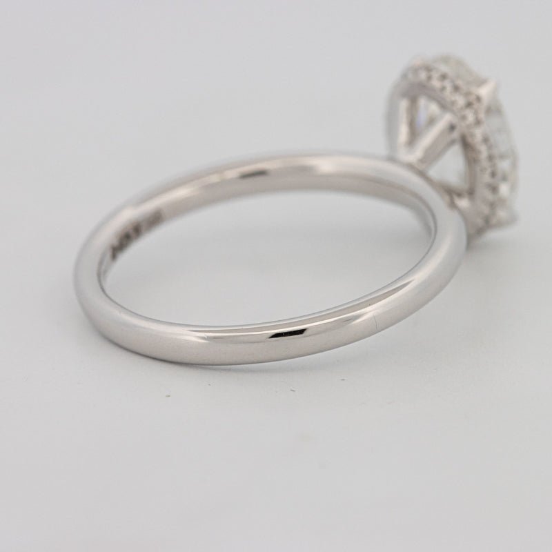 3 CT Oval Cut Under - Halo Solitaire (LG) - ZIZOV DIAMONDS