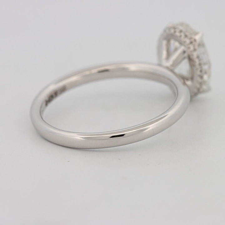 3 CT Oval Cut Under - Halo Solitaire (LG) - ZIZOV DIAMONDS