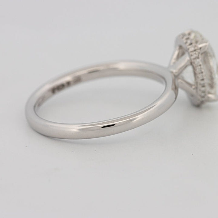 3 CT Oval Cut Under - Halo Solitaire (LG) - ZIZOV DIAMONDS