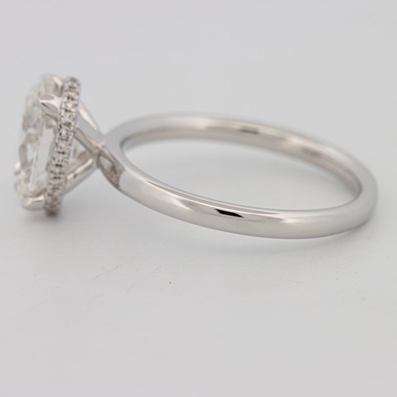 3 CT Oval Cut Under - Halo Solitaire (LG) - ZIZOV DIAMONDS