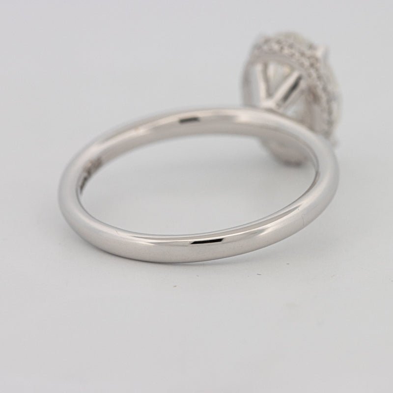 3 CT Oval Cut Under - Halo Solitaire (LG) - ZIZOV DIAMONDS