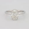 3 CT Oval Cut Under - Halo Solitaire (LG) - ZIZOV DIAMONDS