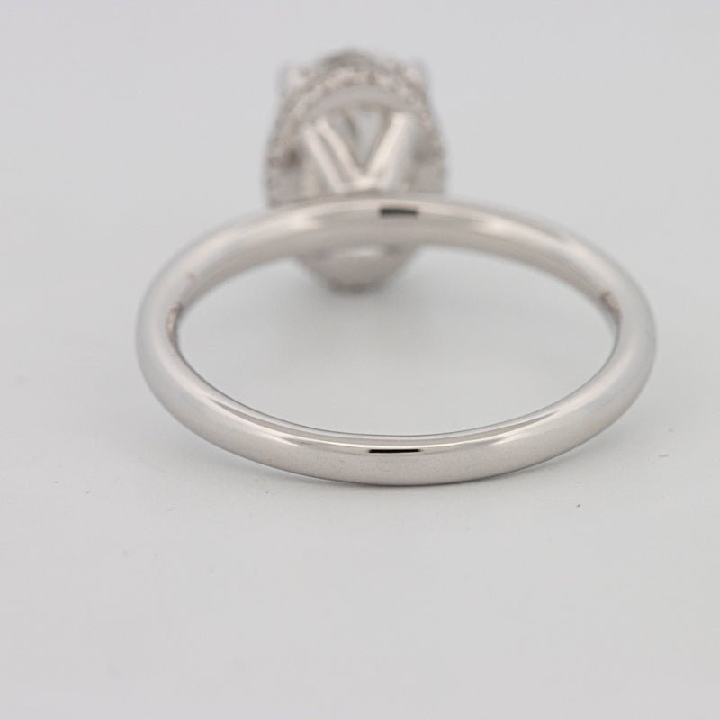 3 CT Oval Cut Under - Halo Solitaire (LG) - ZIZOV DIAMONDS