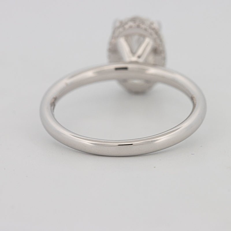 3 CT Oval Cut Under - Halo Solitaire (LG) - ZIZOV DIAMONDS