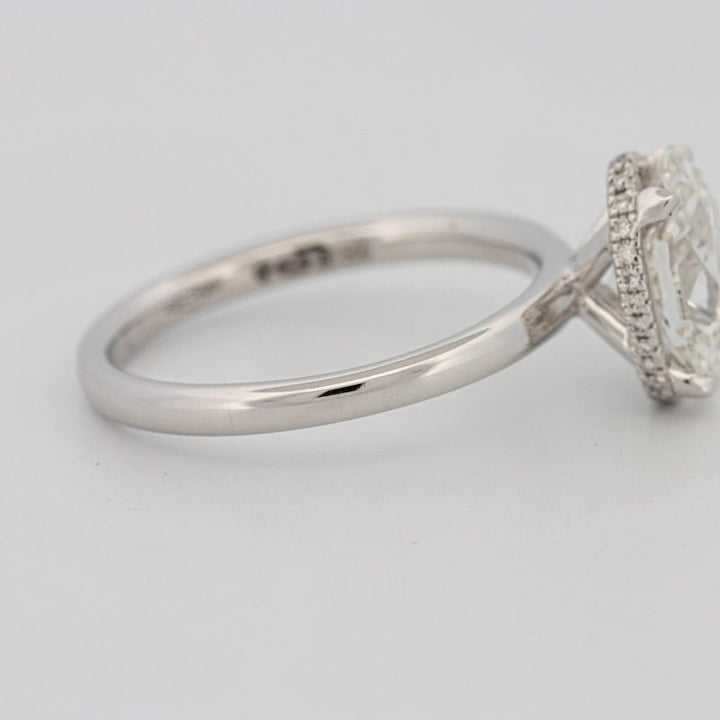 3 CT Oval Cut Under - Halo Solitaire (LG) - ZIZOV DIAMONDS