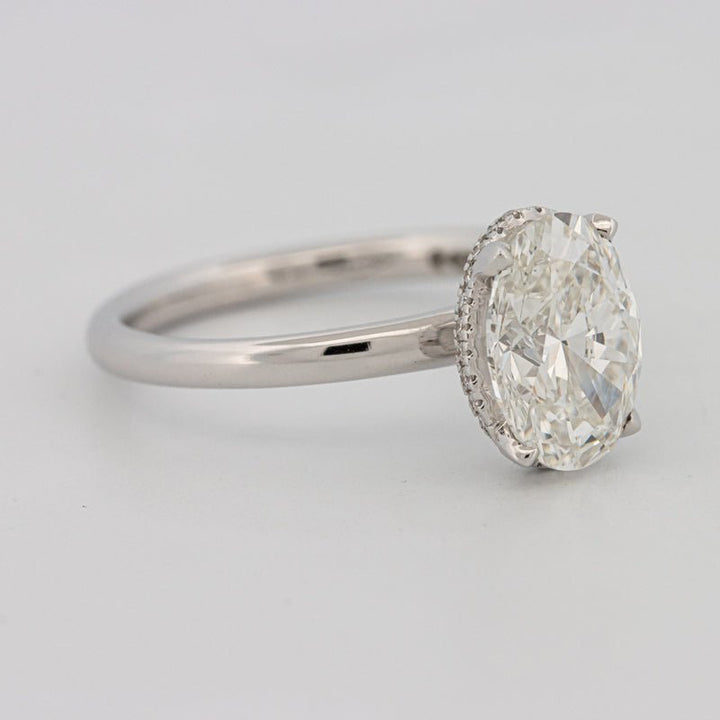 3 CT Oval Cut Under - Halo Solitaire (LG) - ZIZOV DIAMONDS