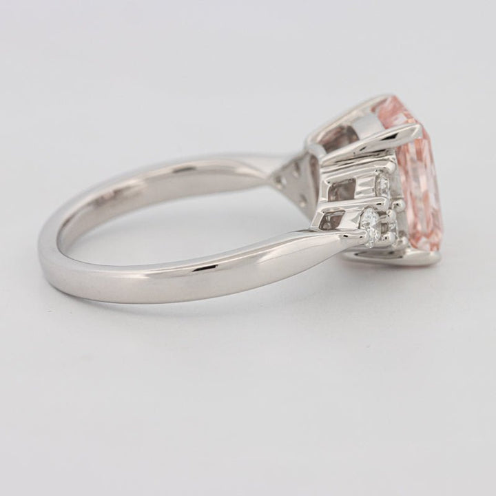 3 CT "Pink" Radiant Cut Trilogy Solitaire (LG) - ZIZOV DIAMONDS