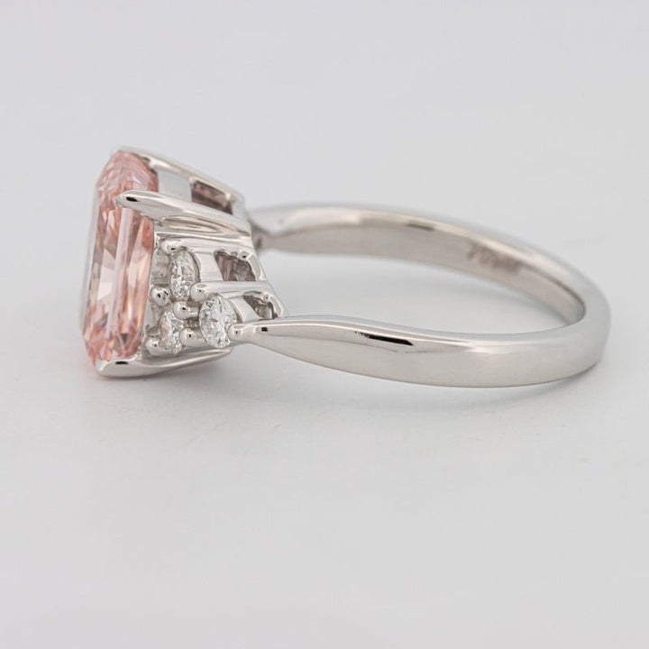 3 CT "Pink" Radiant Cut Trilogy Solitaire (LG) - ZIZOV DIAMONDS