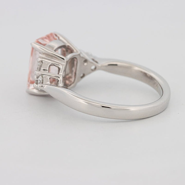 3 CT "Pink" Radiant Cut Trilogy Solitaire (LG) - ZIZOV DIAMONDS