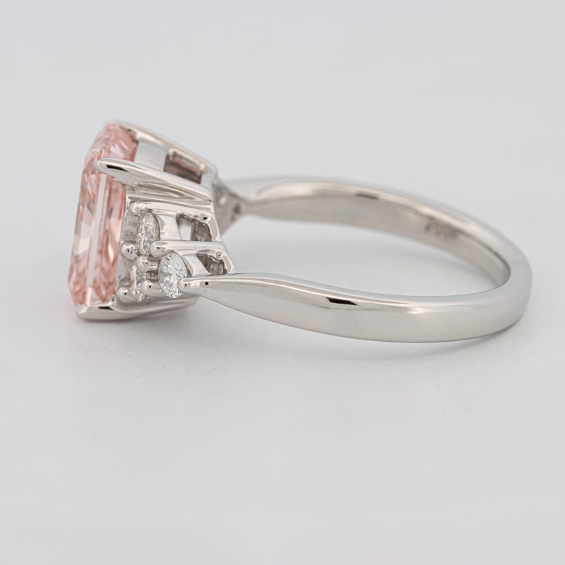 3 CT "Pink" Radiant Cut Trilogy Solitaire (LG) - ZIZOV DIAMONDS
