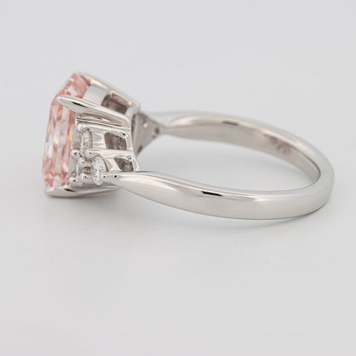 3 CT "Pink" Radiant Cut Trilogy Solitaire (LG) - ZIZOV DIAMONDS
