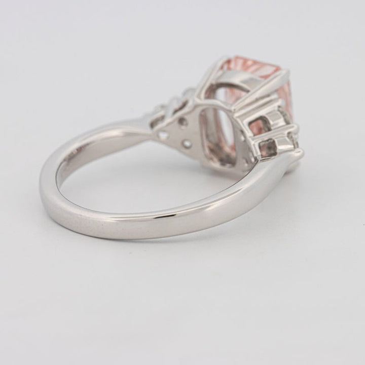 3 CT "Pink" Radiant Cut Trilogy Solitaire (LG) - ZIZOV DIAMONDS