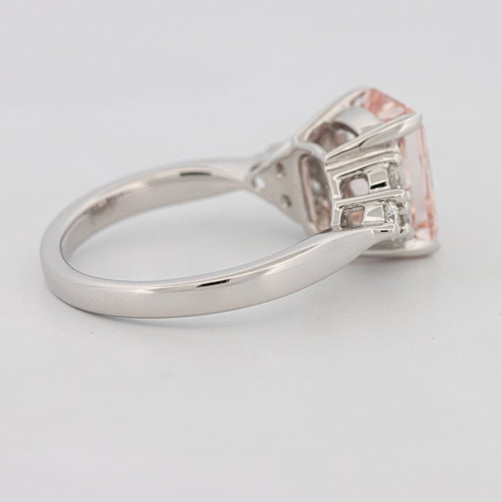 3 CT "Pink" Radiant Cut Trilogy Solitaire (LG) - ZIZOV DIAMONDS