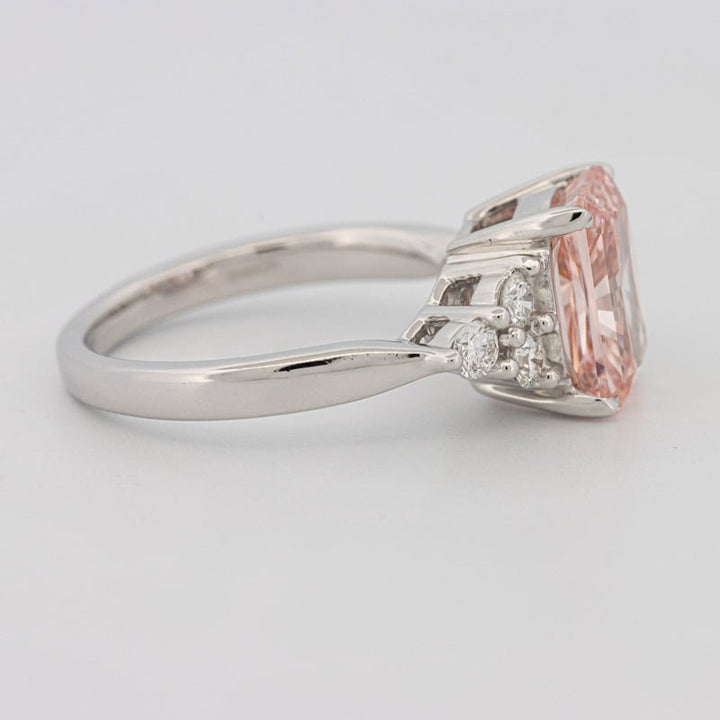 3 CT "Pink" Radiant Cut Trilogy Solitaire (LG) - ZIZOV DIAMONDS