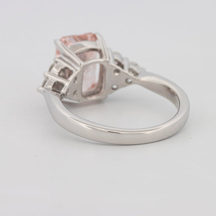 3 CT "Pink" Radiant Cut Trilogy Solitaire (LG) - ZIZOV DIAMONDS