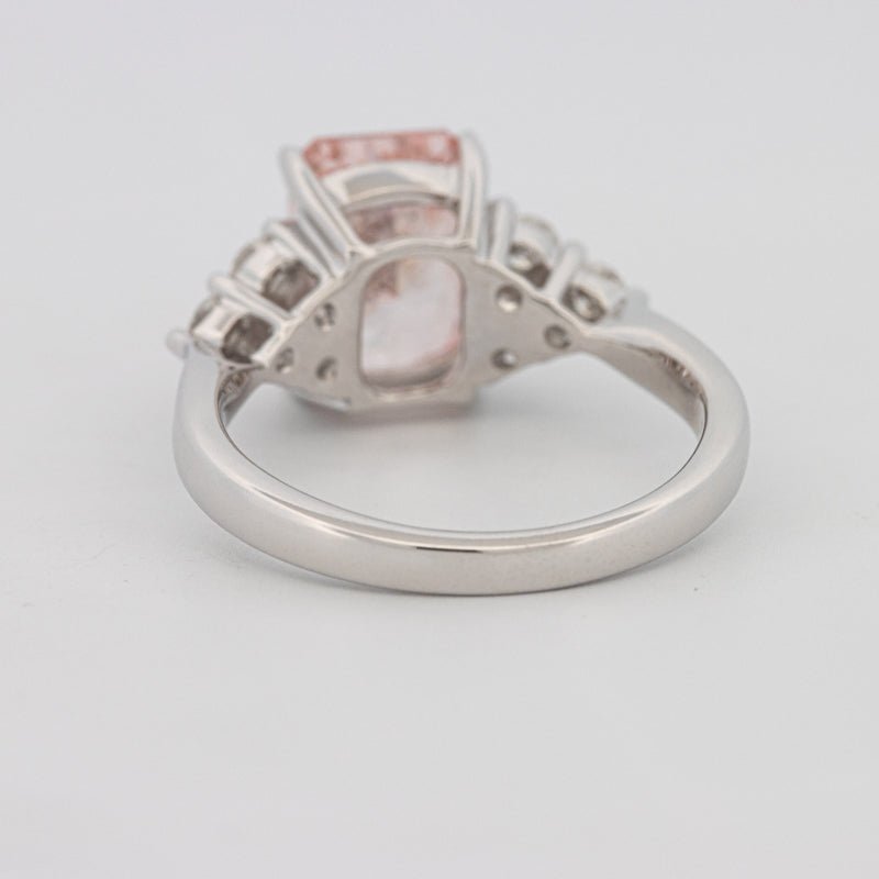 3 CT "Pink" Radiant Cut Trilogy Solitaire (LG) - ZIZOV DIAMONDS