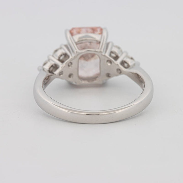 3 CT "Pink" Radiant Cut Trilogy Solitaire (LG) - ZIZOV DIAMONDS