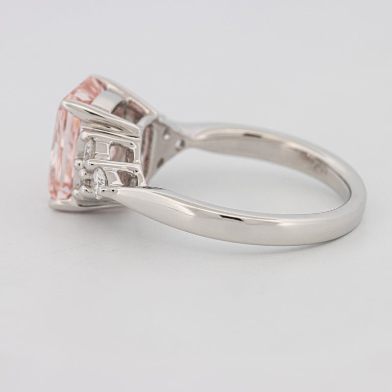 3 CT "Pink" Radiant Cut Trilogy Solitaire (LG) - ZIZOV DIAMONDS