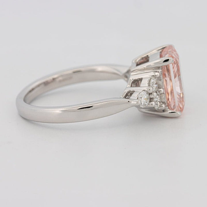 3 CT "Pink" Radiant Cut Trilogy Solitaire (LG) - ZIZOV DIAMONDS