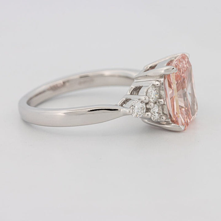 3 CT "Pink" Radiant Cut Trilogy Solitaire (LG) - ZIZOV DIAMONDS